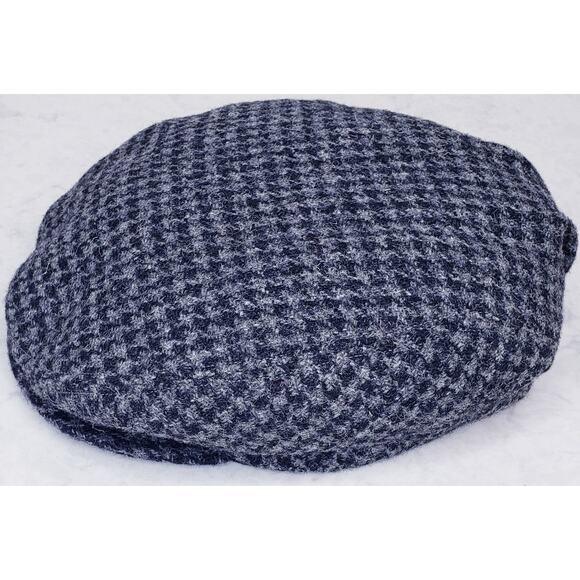 Vtg L.L. BEAN Harris Tweed Houndstooth Wool Newsboy Driving Cap Gore-Tex *Flaws* - Picture 3 of 13